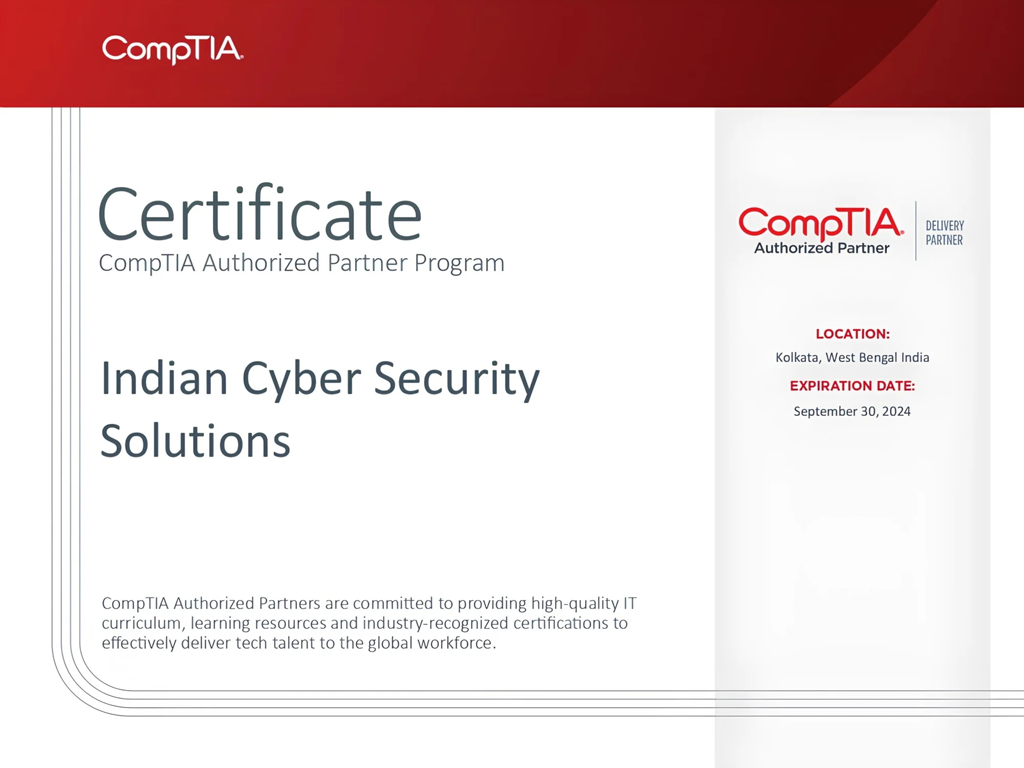 CompTIA PenTest+ Certification Training in India